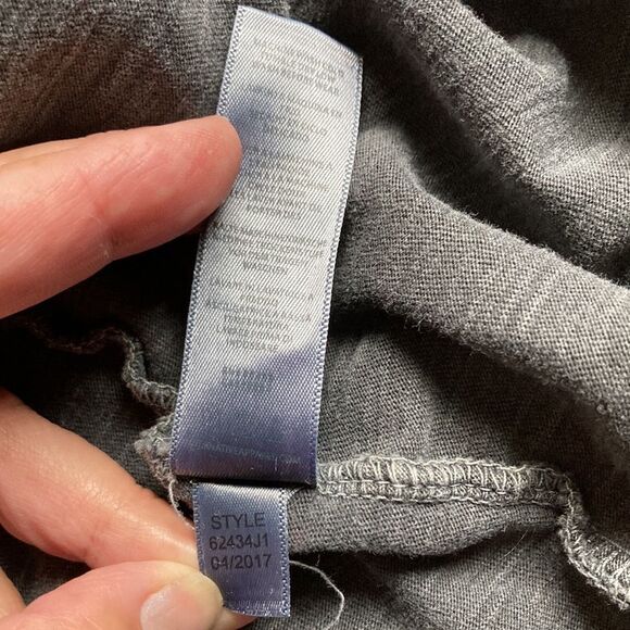 Patch Rag Slub Le Cote Gray Pocket Alternative Apparel Dress Womens Large - Picture 15 of 16